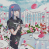 Anime Girl Drinking Tea Diamond Painting