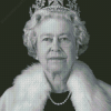 Black And White Queen Elizabeth Diamond Painting