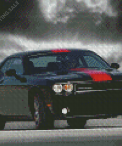 Dodge Challenger Scat Car Diamond Painting
