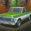 Green Classic Chevy Truck Diamond Painting