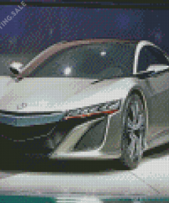 Grey Acura Car Diamond Painting
