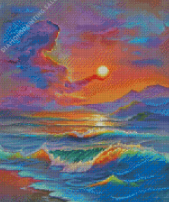 Beautiful Seascape Jim Warren Diamond Painting