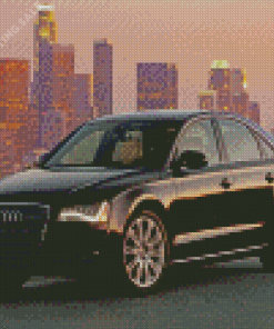 Black Audi A8 Car Diamond Painting