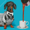 Dog Coffee Diamond Painting