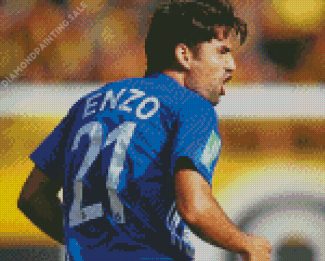 Enzo Zidane Player Back Diamond Painting