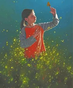 Girl And Butterfly Jimmy Lawlor Diamond Painting