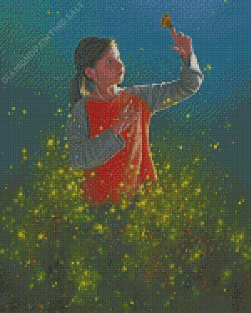 Girl And Butterfly Jimmy Lawlor Diamond Painting