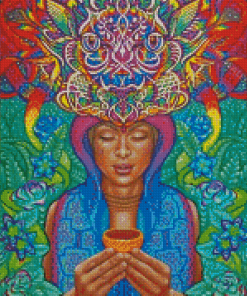 Aesthetic Psychedelic Woman Diamond Painting