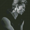 Black And White Austin Butler Side Profile Diamond Painting