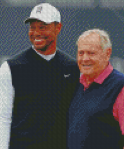 Jack Nicklaus And Tiger Woods Diamond Painting