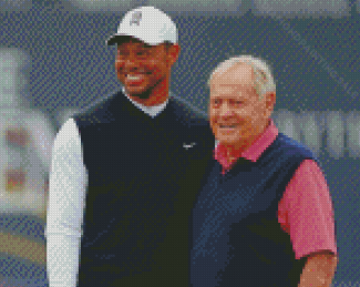 Jack Nicklaus And Tiger Woods Diamond Painting