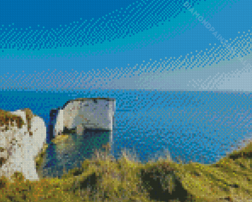 Old Harry Rocks Sea View Diamond Painting