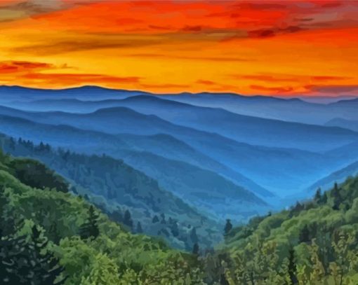 Smoky Mountain National Park Diamond Painting