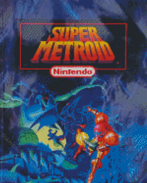 Super Metroid Game Poster Diamond Painting