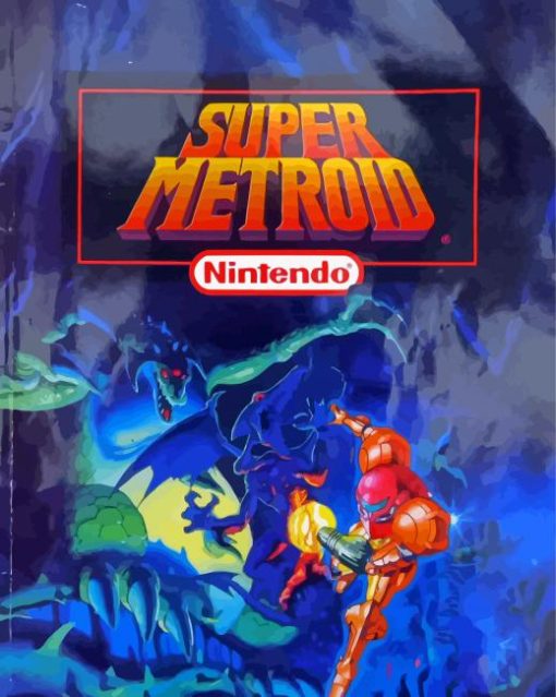 Super Metroid Game Poster Diamond Painting