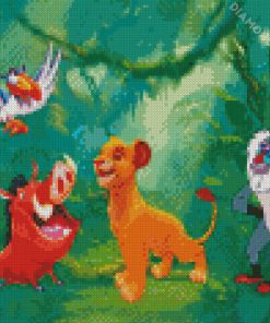 The Lion King Characters Diamond Painting