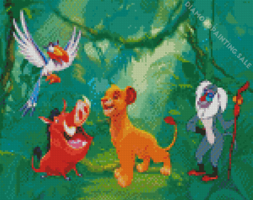 The Lion King Characters Diamond Painting