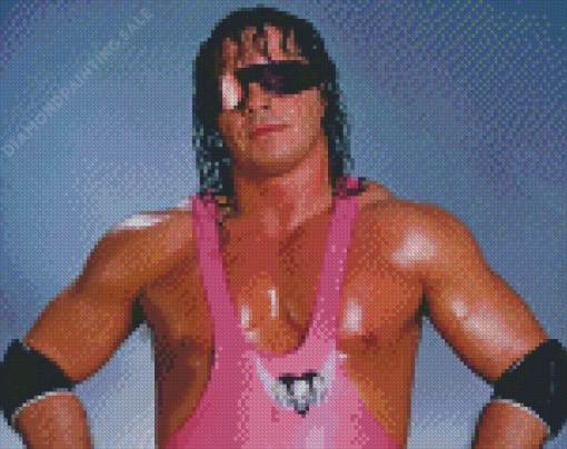 The Professional Wrestler Bret Hart Diamond Painting