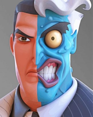 Two Face Animation Diamond Painting