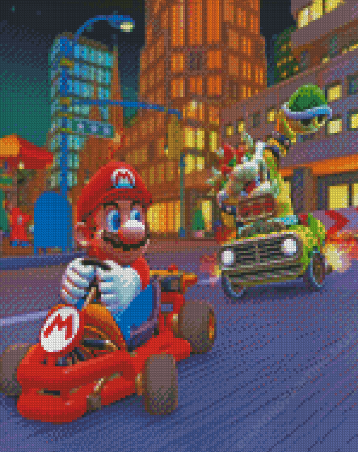 Cool Mario Kart Diamond Painting
