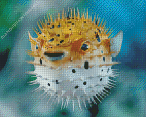 Mad Pufferfish Diamond Painting