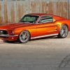 Orange 67 Mustang Fastback Diamond Painting