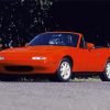 Orange Mazda Miata Diamond Painting