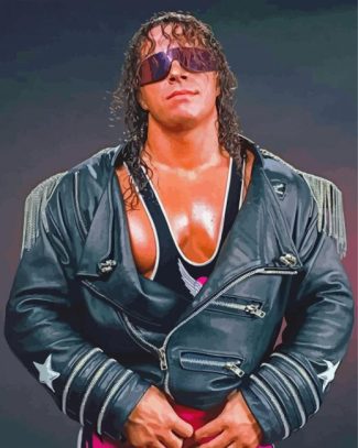 Bret Hart WWE Fighter Diamond Painting