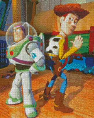 Buzz Lightyear And Woody Toy Story Diamond Painting