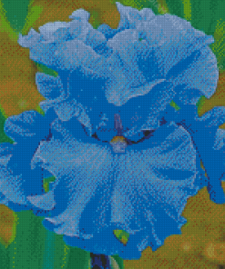 Light Blue Bearded Iris Diamond Painting