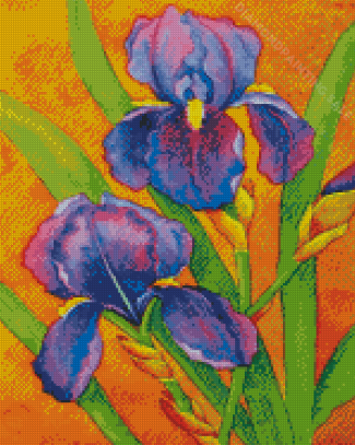 The Bearded Iris Plant Diamond Painting