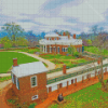 Monticello Buildings Diamond Painting