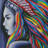 Native Lady Diamond Painting