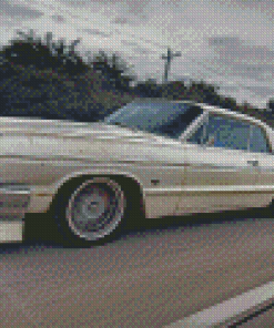 64 Impala Car On Road Diamond Painting