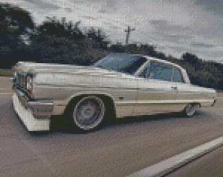 64 Impala Car On Road Diamond Painting