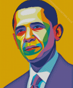 Barack Obama Pop Art Diamond Painting