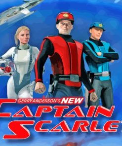 Captain Scarlet Poster Diamond Painting