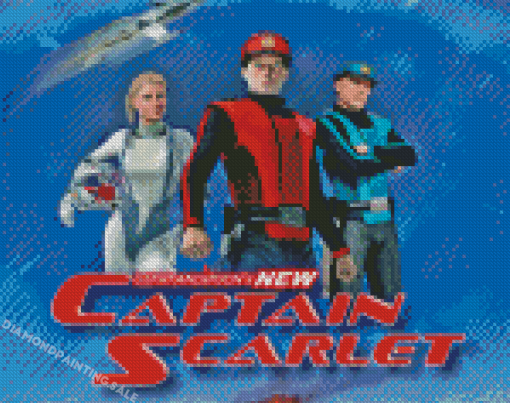 Captain Scarlet Poster Diamond Painting