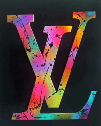 Colorful Louis Vuitton Logo Diamond Painting
