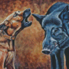 Dog And Pig Diamond Painting