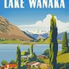 Escape To Paradise Lake Wanaka Poster Diamond Painting