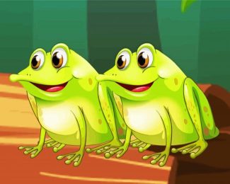 Frogs Cartoon Animal Diamond Painting