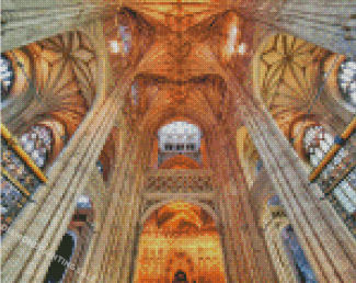 Gothic Canterbury Cathedral Interior Diamond Painting