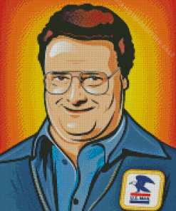 Illustration Seinfeld Newman Character Diamond Painting