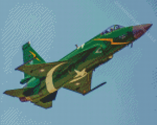 JF17 Thunder Aircraft Takeoff Diamond Painting