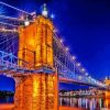 John Roebling Suspension Bridge Diamond Painting