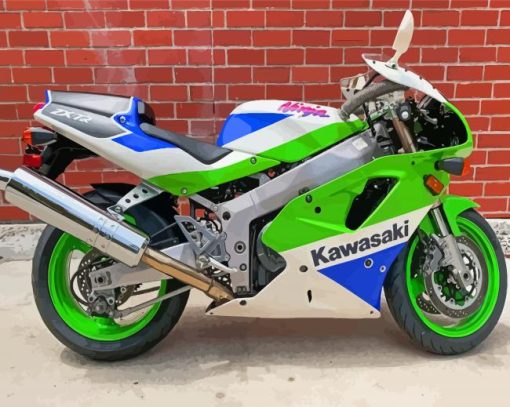 Kawasaki Ninja ZX 7R Side View Diamond Painting