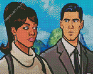 Lana Kane And Sterling Archer Diamond Painting