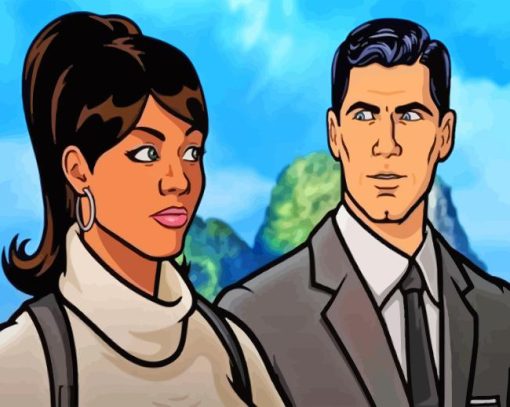 Lana Kane And Sterling Archer Diamond Painting