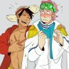 Luffy And Koby One Piece Characters Diamond Painting